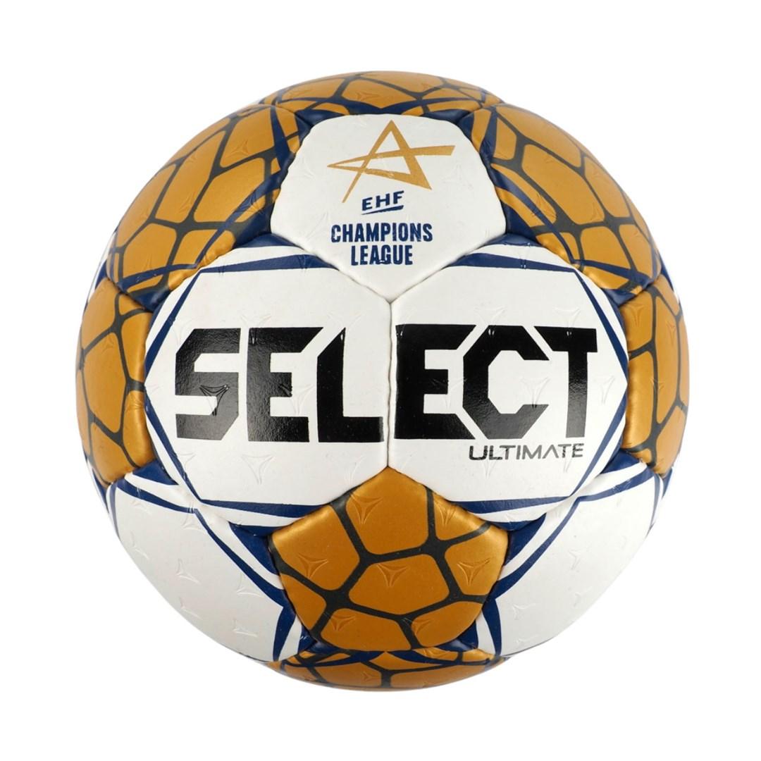 Select Ultimate Champions League Replica håndbold str. 3 hvid/guld