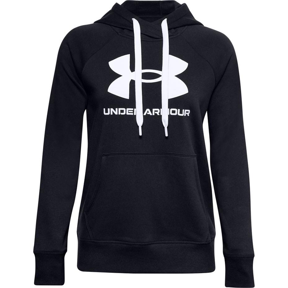 Under Armour Rival Fleece Logo hættetrøje til kvinder - sort