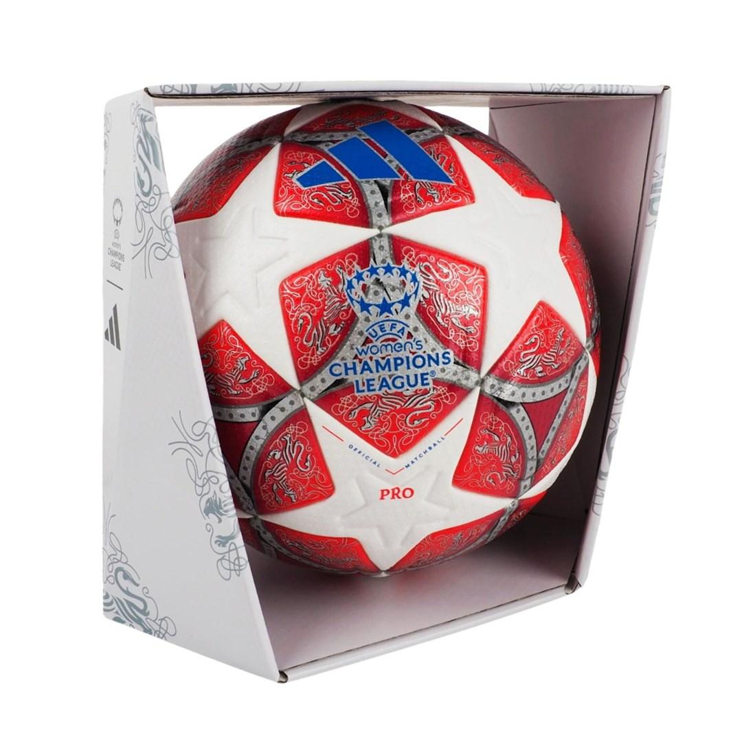 adidas UCL Women's 25/26 Final Pro fodbold str. 5 rød/hvid