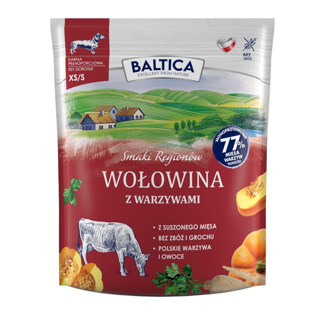 BALTICA Smaki Regionów oksekød med grøntsager til små hunderacer - tørfoder 1 kg