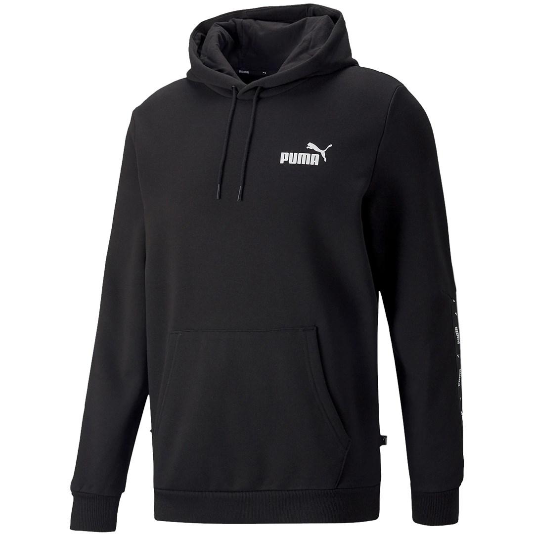 PUMA ESS+ Tape hættetrøje sort