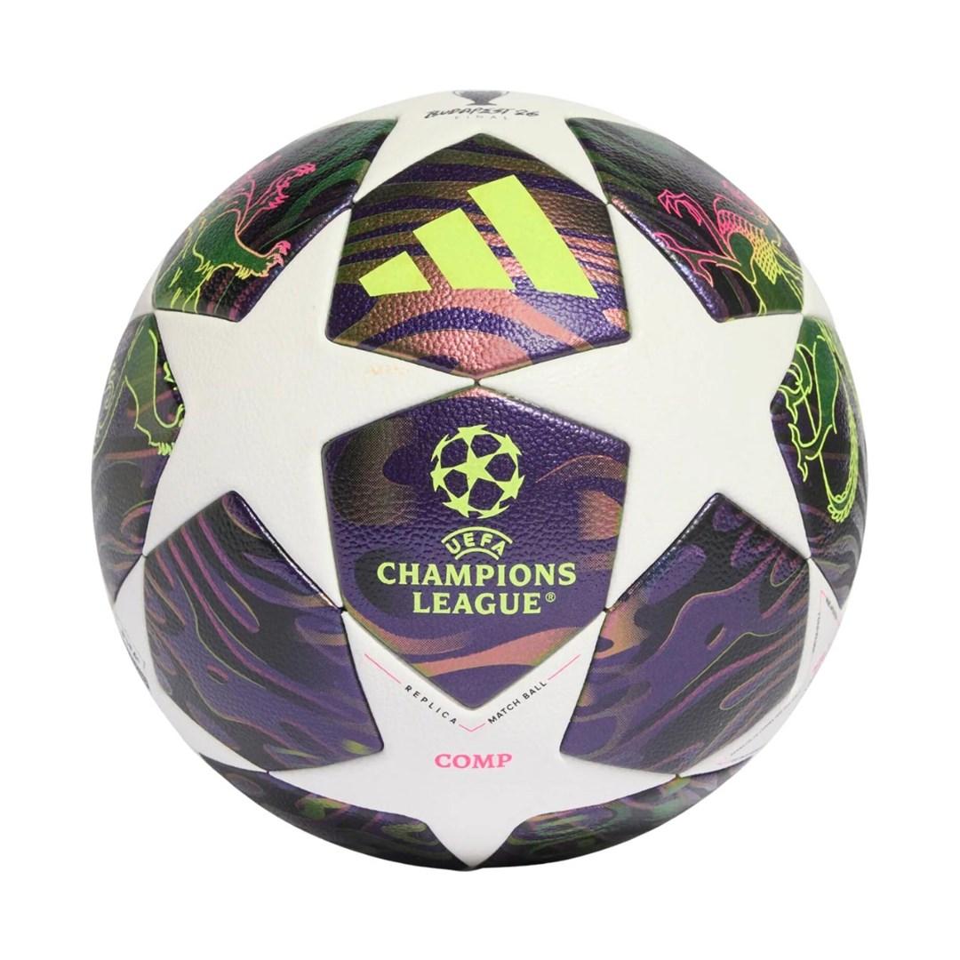 adidas UCL 25/26 Final Competition fodbold str. 4 hvid/lilla