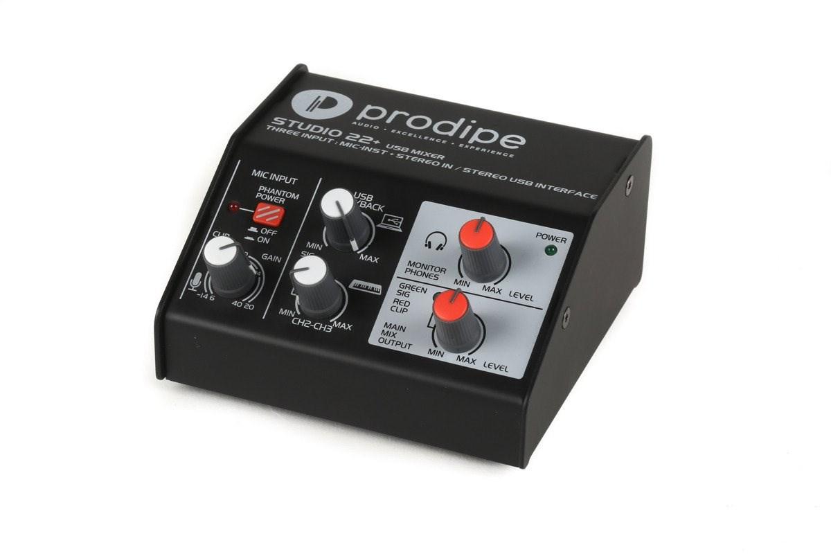 Prodipe Studio 22+ lydinterface og USB-mixer