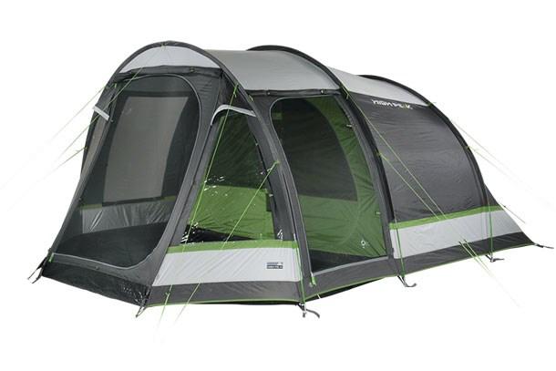 High Peak Meran 4.0, Kuppeltelt, 4 person(er), Myggenet, Ventilation, Vandtætte samlinger, Grøn, Grå, Lys grå