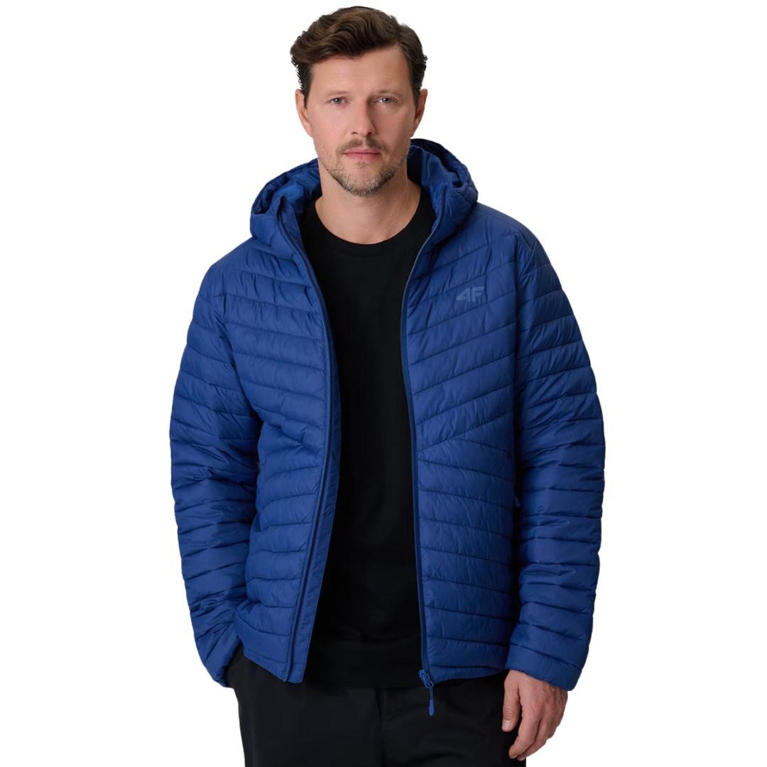 4F M0852 herrejakke med hætte - marineblå, 2XL