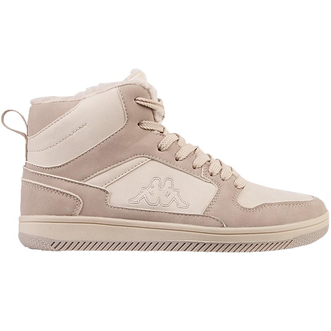Kappa Lineup Fur høje sneakers i beige