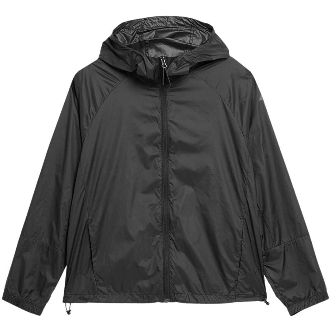 4F damejakke med hætte - Deep Black