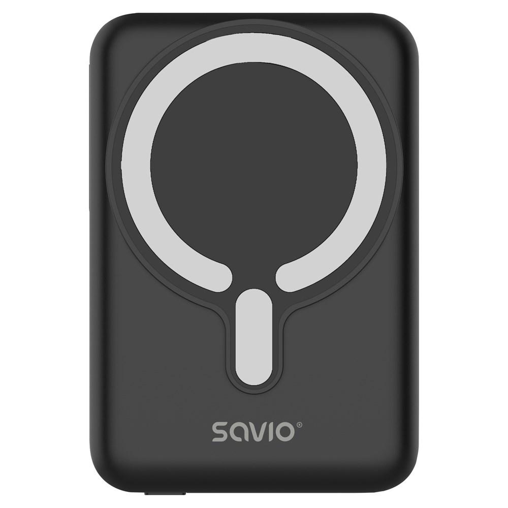 Savio BA-12 powerbank 10.000 mAh magnetisk sort
