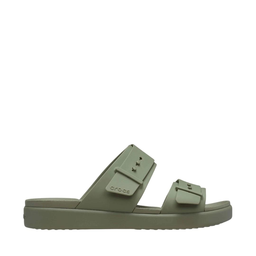 Crocs Brooklyn Buckle Low sandaler til kvinder, grønne, 211215 3BX, størrelse 39-40