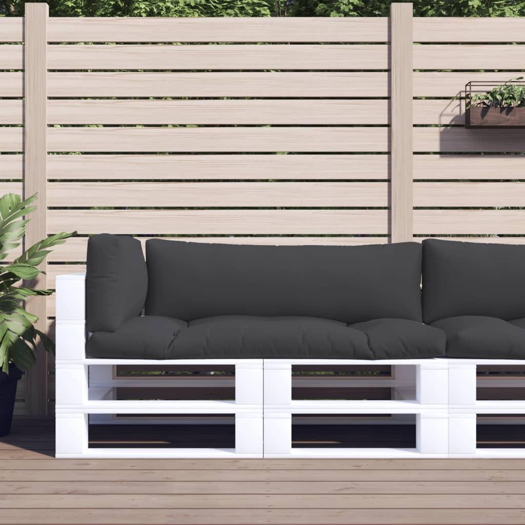 Pallehynde 58x58x10 Cm Stof - 3 / Sort