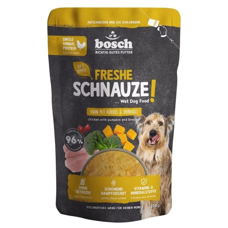 Bosch Freshe Schnauze vådfoder til hund med kylling, græskar og broccoli 250 g