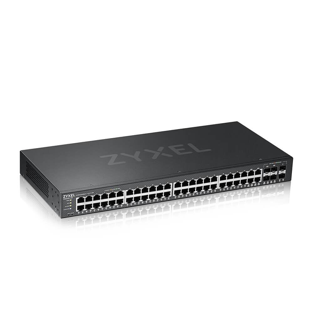 Zyxel GS2220-50 administreret L2 Gigabit switch - sort