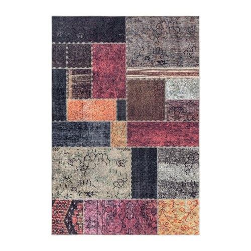 Vaskbart tæppe FIESTA Patchwork MULTI - rektangel