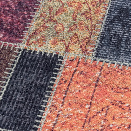 Vaskbart tæppe FIESTA Patchwork MULTI - rektangel