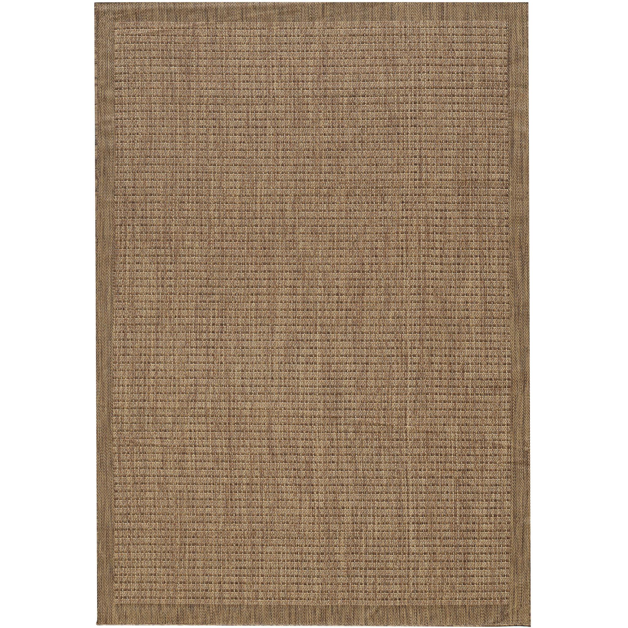 GIZA unicolor udendørs tæppe rektangel - brun - 120 x 170 cm