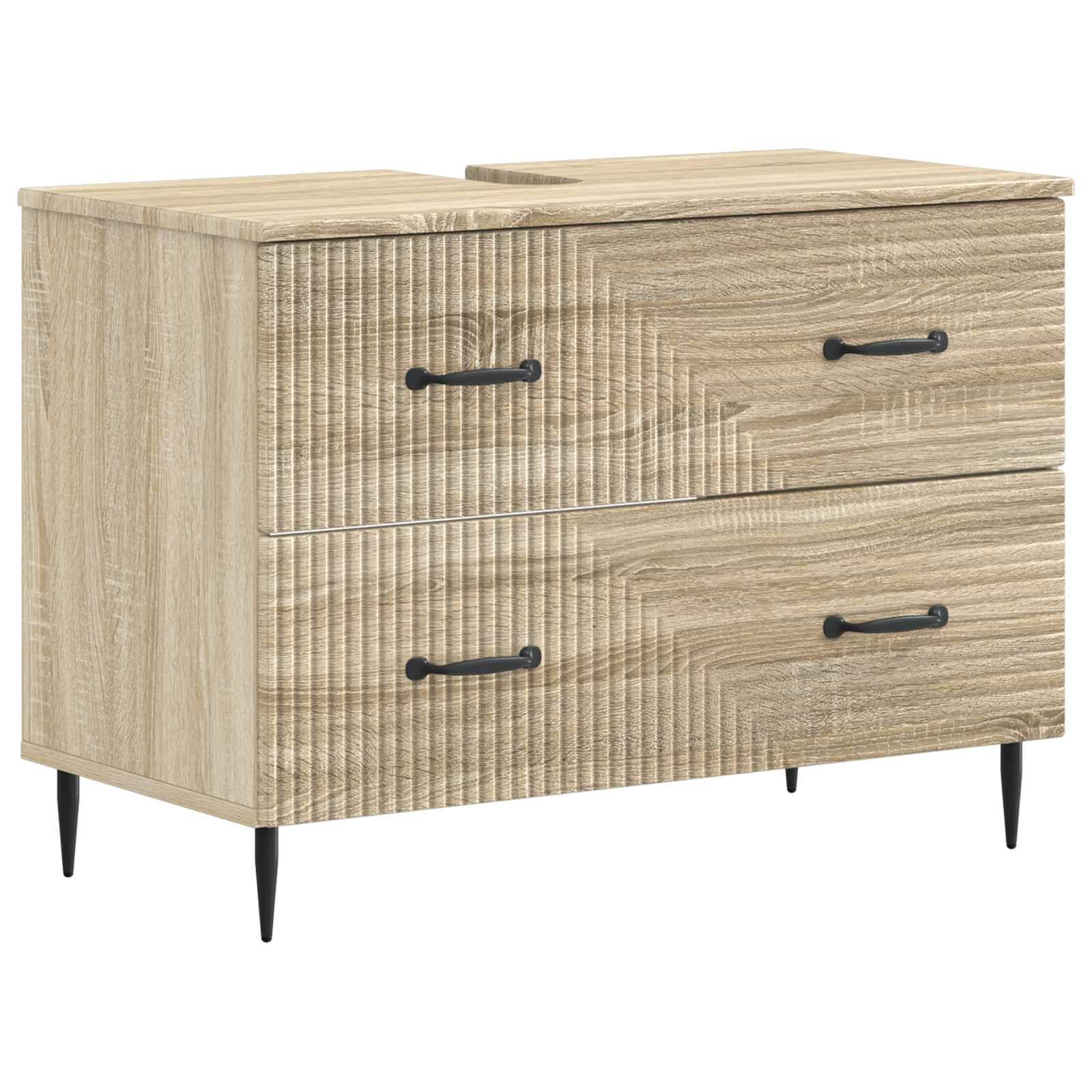 Badeværelsesskab under vask HAARLEM sonoma-eg 82 x 41 x 58,5 cm
