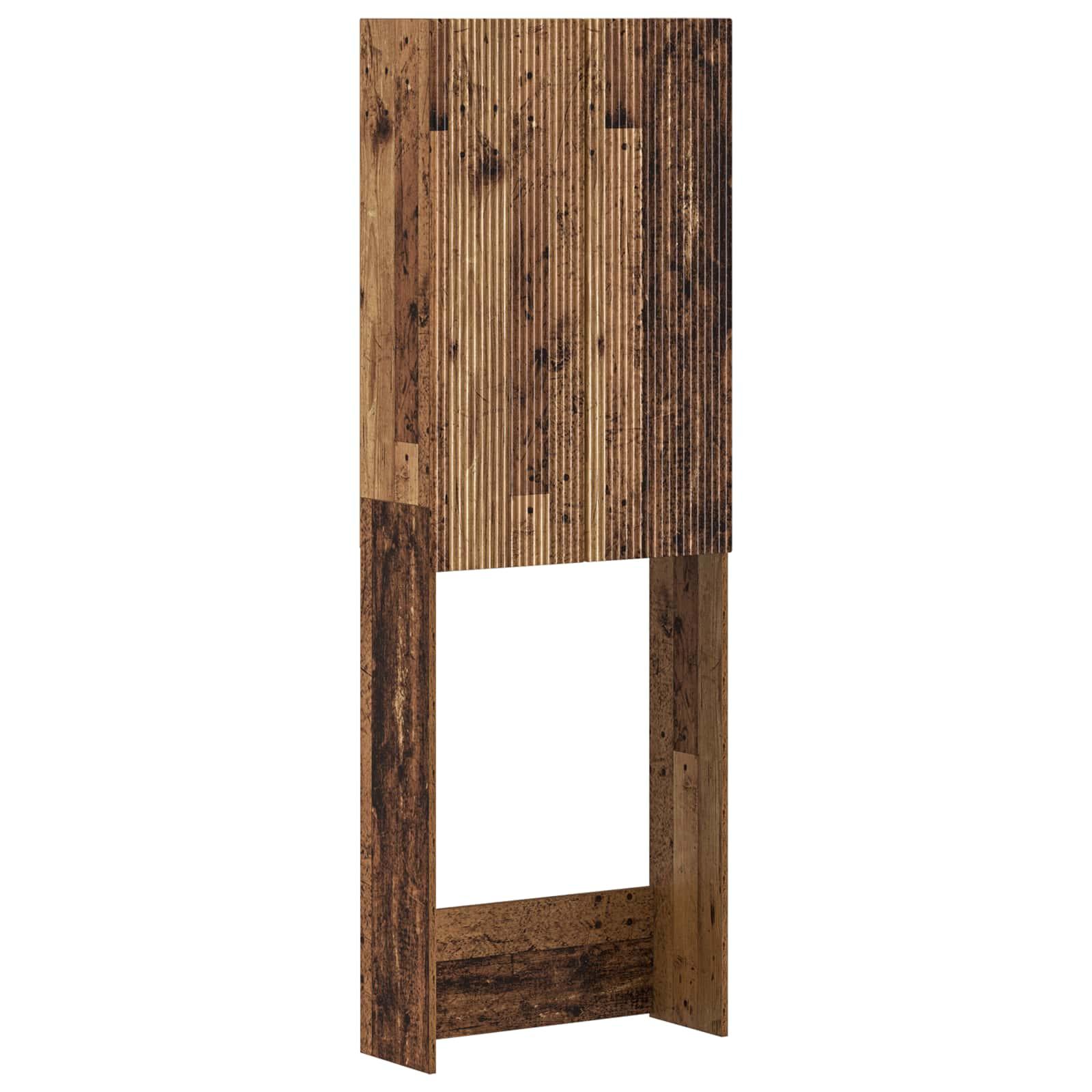 vidaXL Toilet Skab ARNHEM Gammelt træ 66 x 25,5 x 190 cm