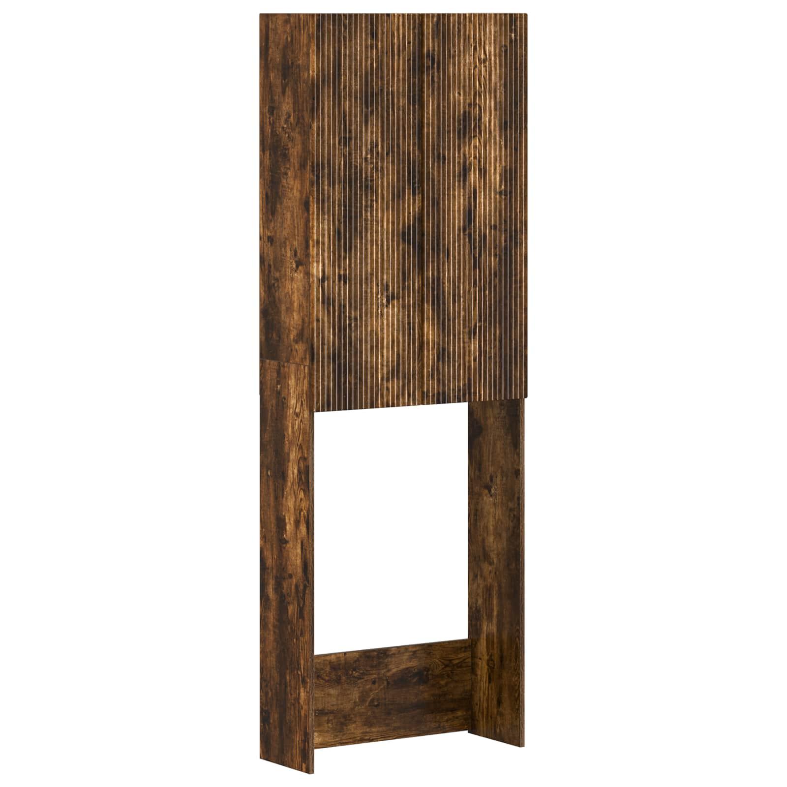 vidaXL Toilet Skab ARNHEM Røget eg 66 x 25,5 x 190 cm Konstrueret træ