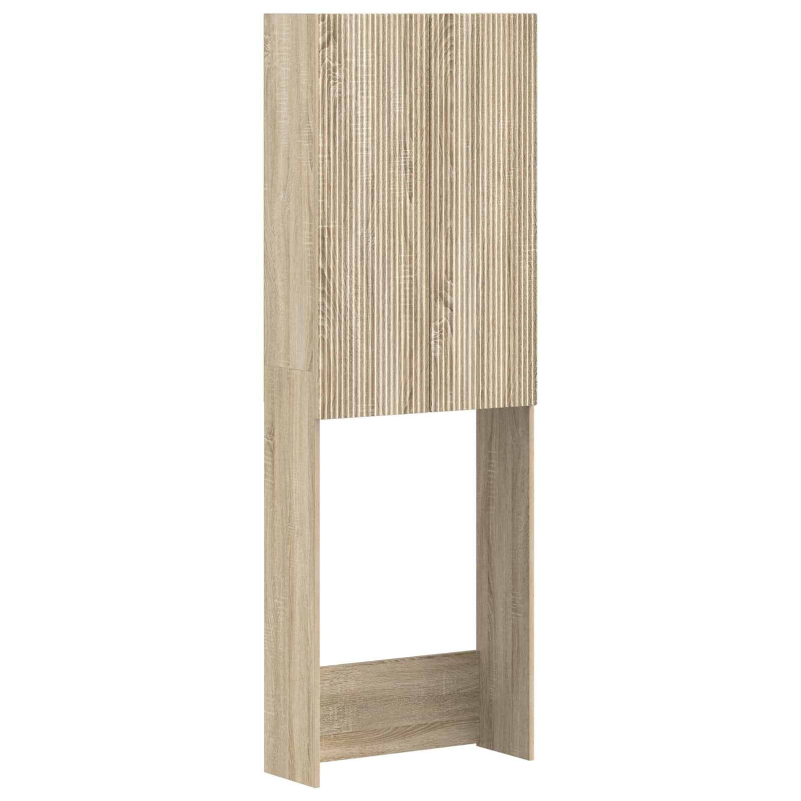 vidaXL Toilet Skab ARNHEM Sonoma-eg 66 x 25,5 x 190 cm Konstrueret træ