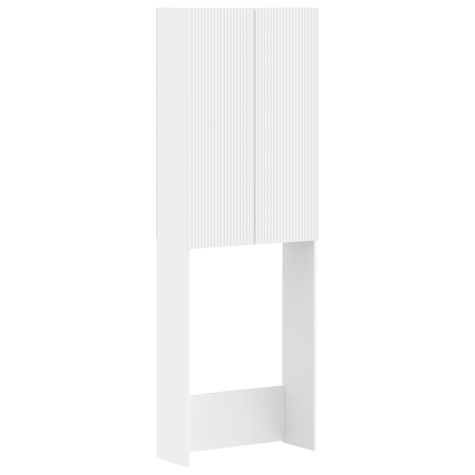 vidaXL Toilet Skab ARNHEM Hvid 66 x 25,5 x 190 cm Konstrueret træ
