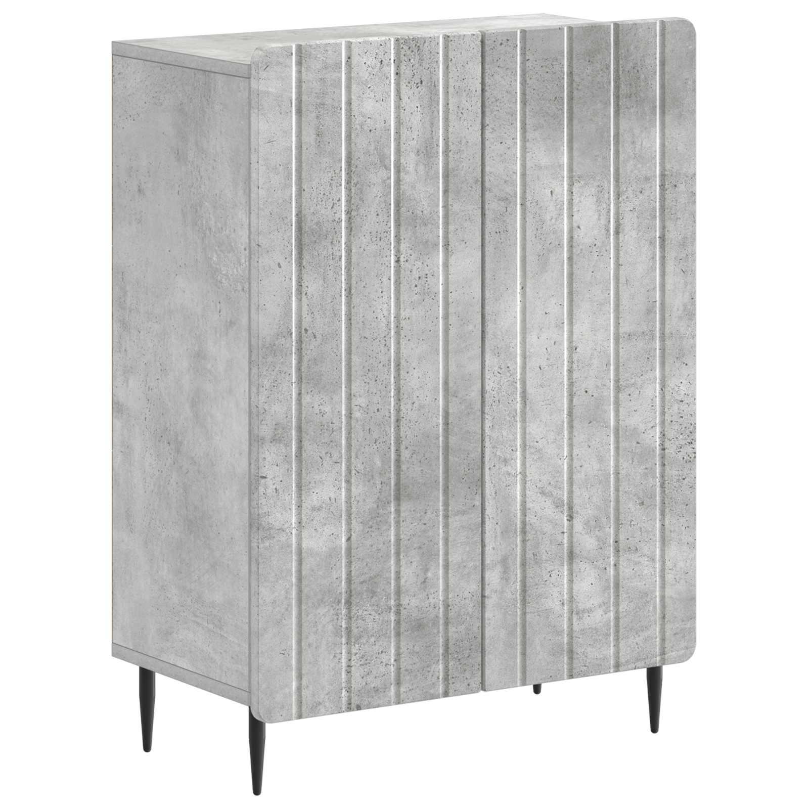 vidaXL Badeværelse Opbevaringsskab ZWOLLE Betongrå 59,5 x 31 x 79,5 cm