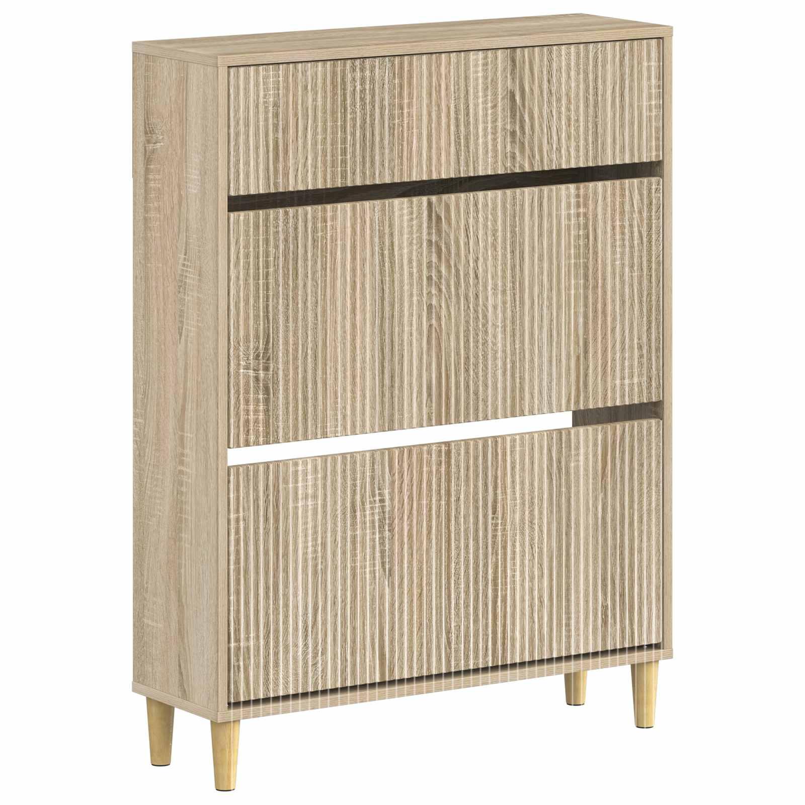 Skoskab ARNHEM 78 x 24 x 103 cm i konstrueret træ sonoma-eg