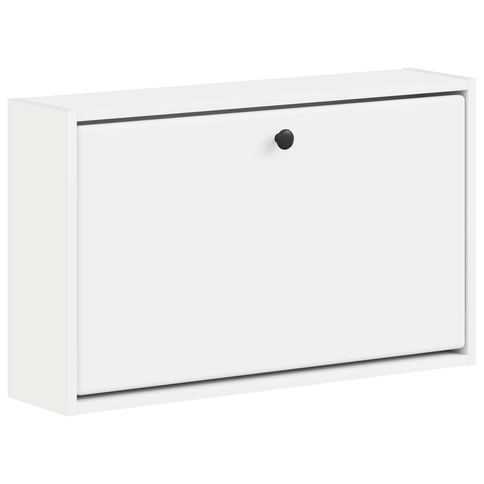 Vægmonteret skoskab BREDA 71 x 17 x 43 cm i konstrueret træ - hvid
