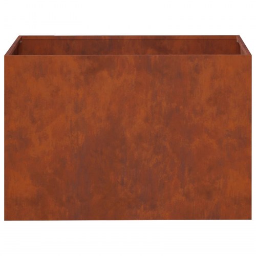 Blomsterkrukke 2 stk. i cortenstål 50 x 40 x 40 cm - rusten