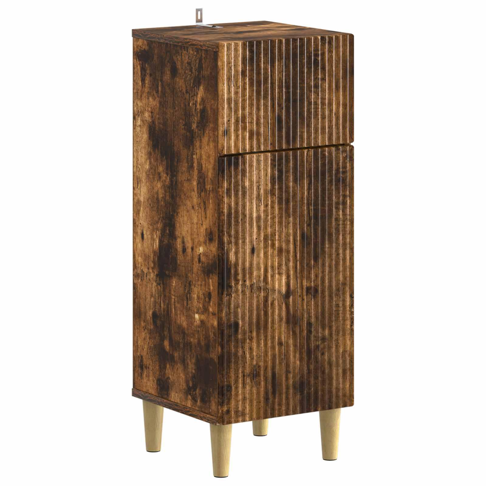 vidaXL Badeværelse Opbevaringsskab ARNHEM Røget eg 30 x 31 x 80 cm