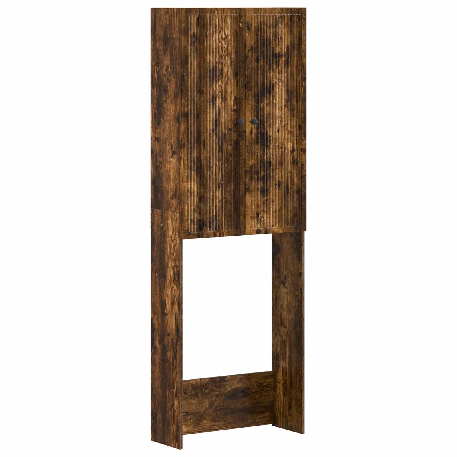 vidaXL Toilet Skab EDE Røget eg 66 x 25,5 x 190 cm Konstrueret træ