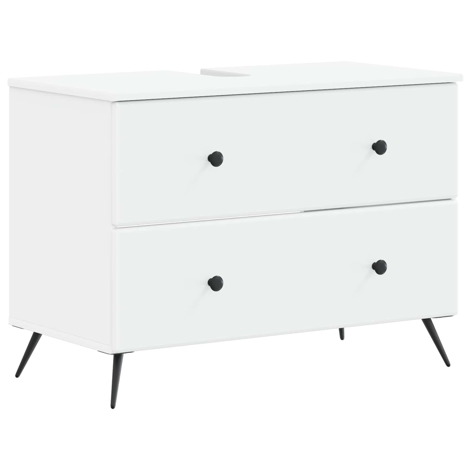 vidaXL Badeværelsesskabsunder BREDA Hvid 82 x 41 x 59 cm