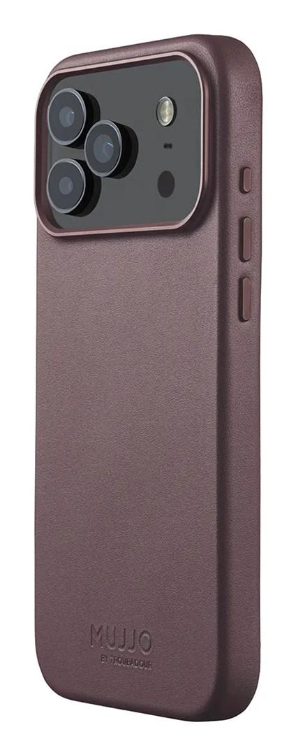 Mujjo lædercover til Apple 6,9" med MagSafe - Bronze Red
