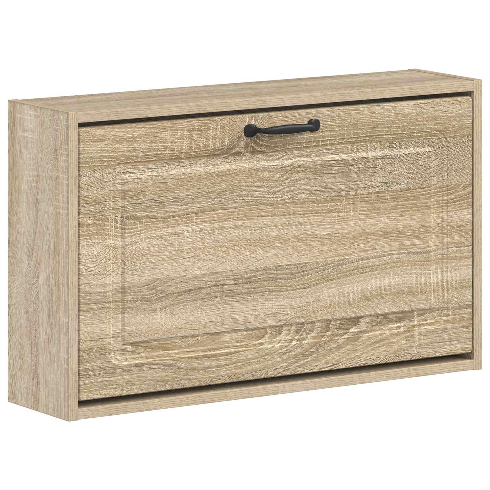 Vægmonteret skoskab UTRECHT 71 x 17 x 43 cm i konstrueret træ - sonoma-eg