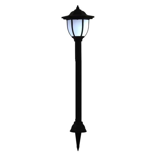 Soldrevne udendørslamper LED 6 stk. sort