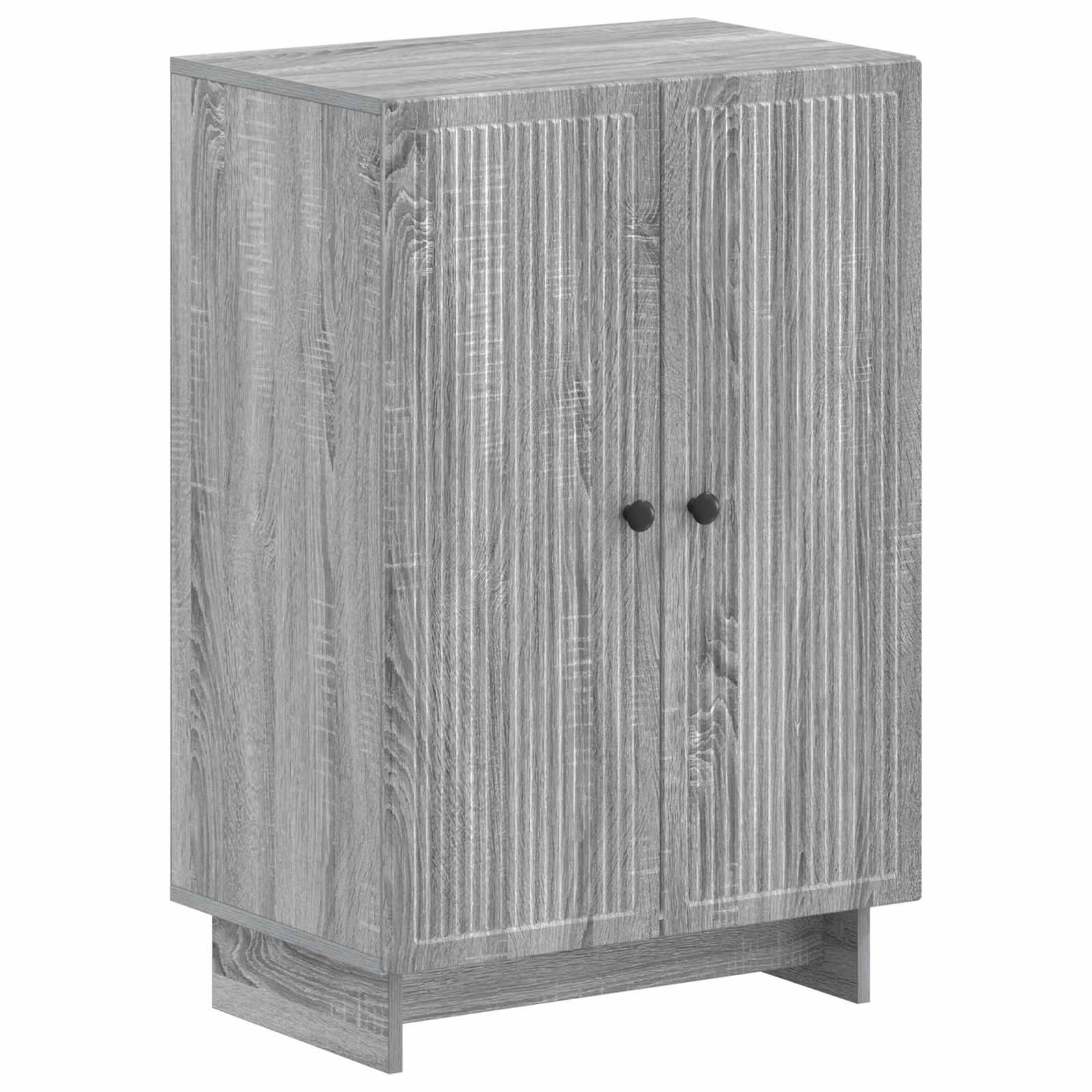 Skoskab EDE 59,5 x 39,5 x 90 cm i konstrueret træ - grå sonoma