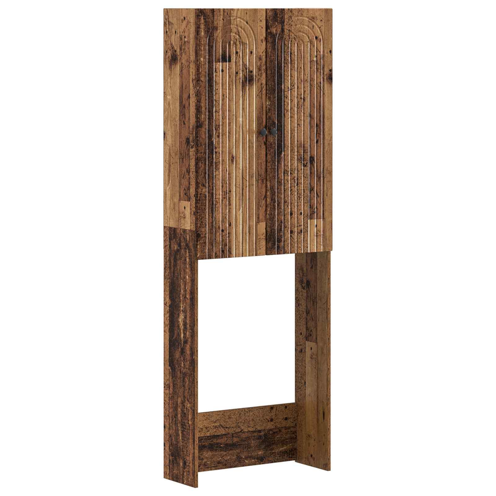 vidaXL Toilet Skab ALKMAAR Gammelt træ 66 x 25,5 x 190 cm