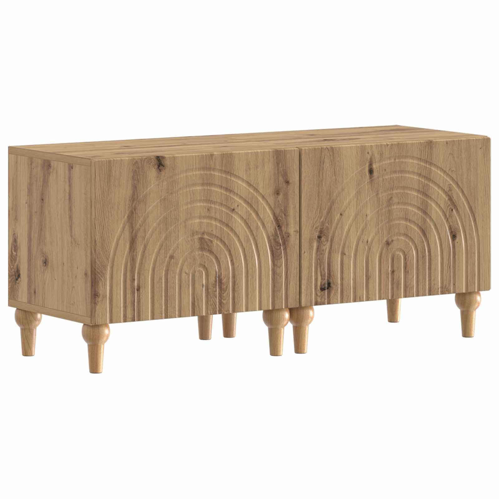 TV-skab i artisan-eg 98 x 35 x 43 cm i konstrueret træ