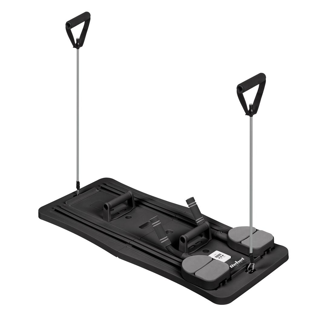 Rebel Domowy zestaw do pilates, wielofunkcyjny przyrzad do cwiczen fitness 9 w 1, kolor czarny