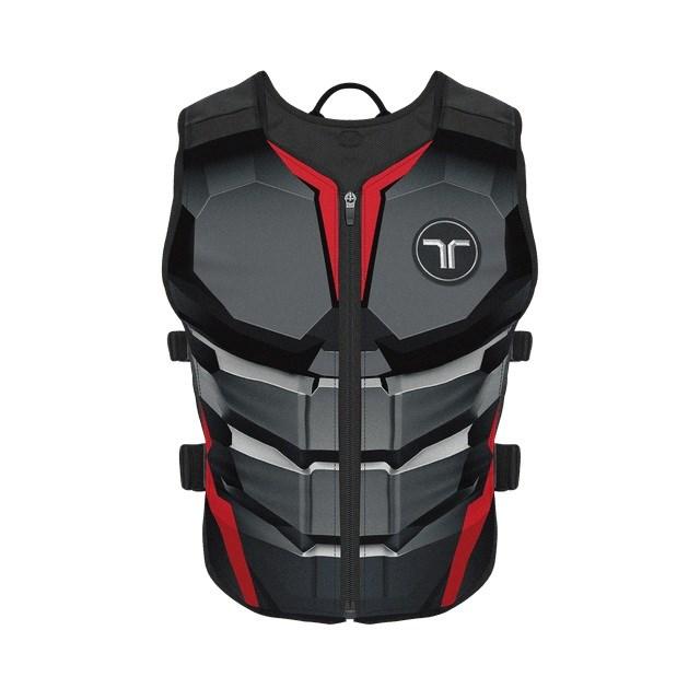 bHaptics TactSuit Air Onyx haptisk vest - sort/rød