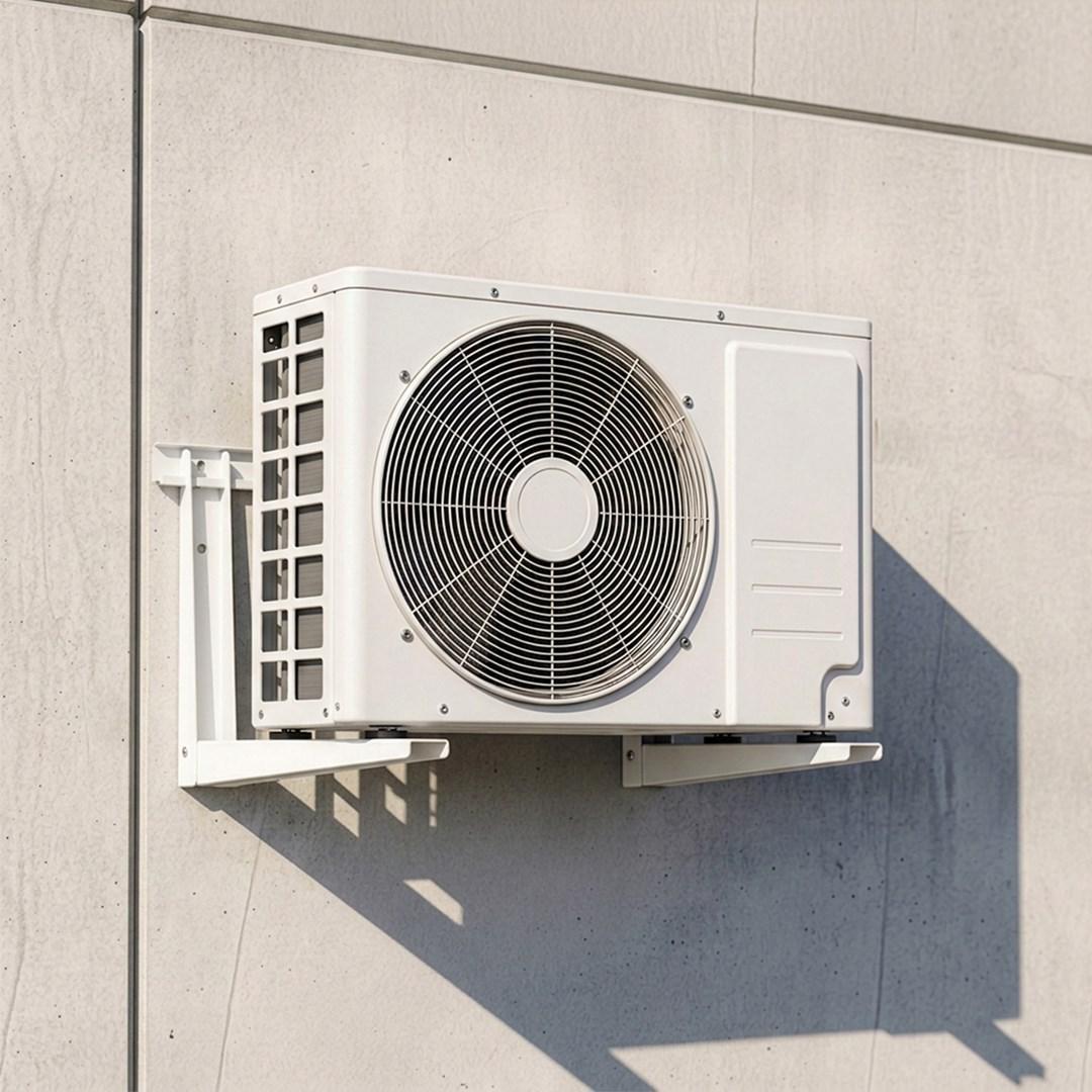 Maclean MC-143 vægbeslag til aircondition og varmepumpe 365 x 450 mm hvid