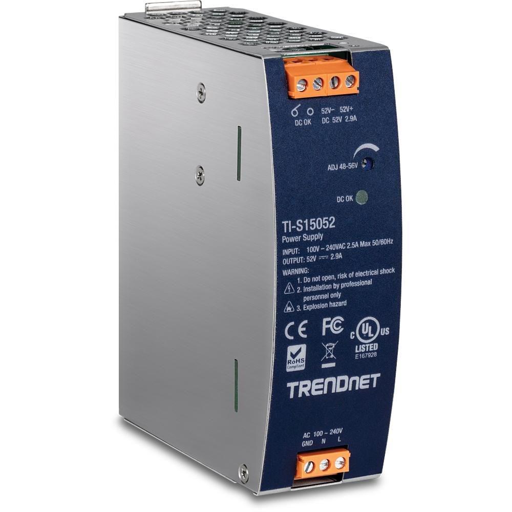 TRENDnet TI-S15052 DIN-skinnestrømforsyning 150 W 52 V DC 2,89 A