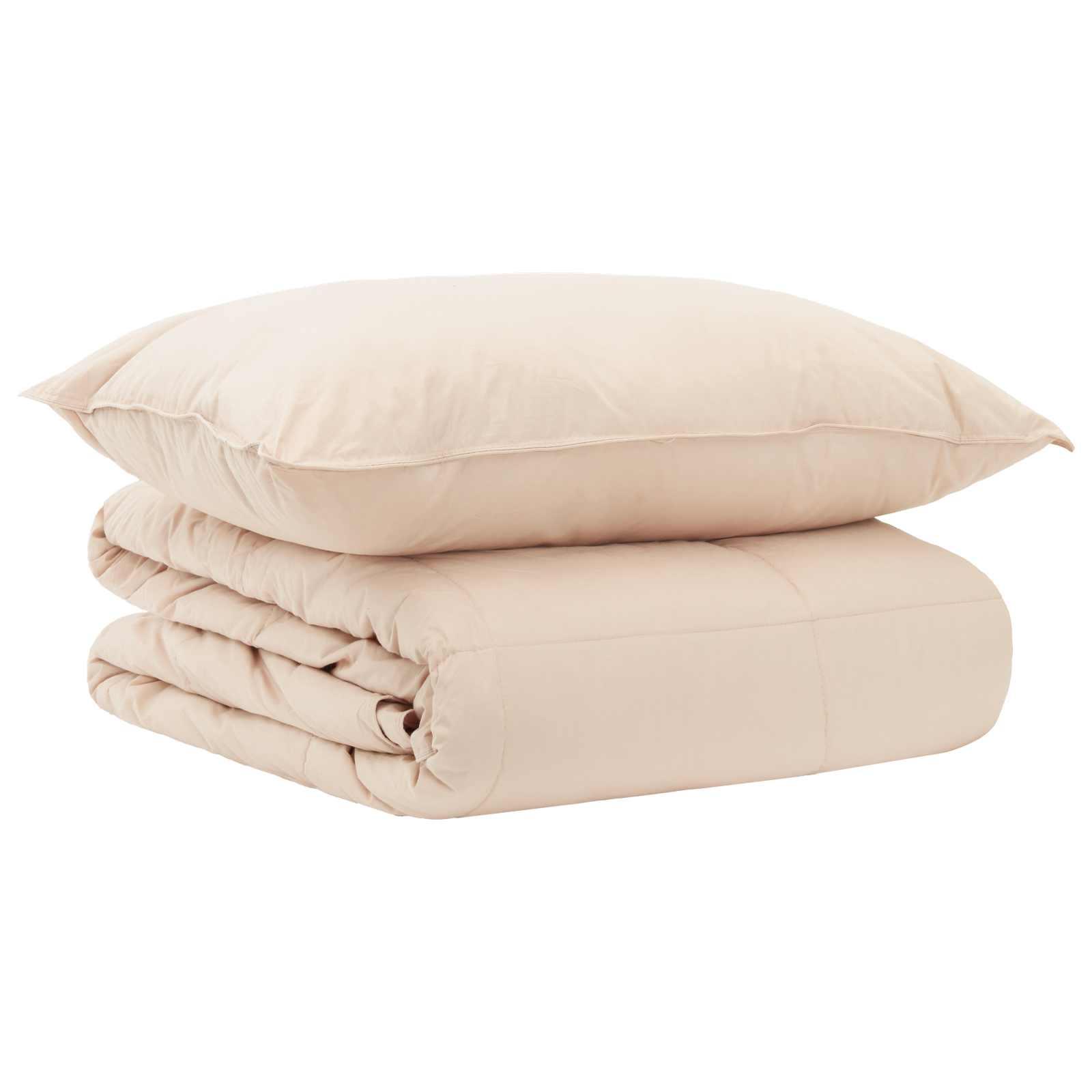 Sommerdyne sæt 2 dele 155 x 200 cm 850 gsm beige