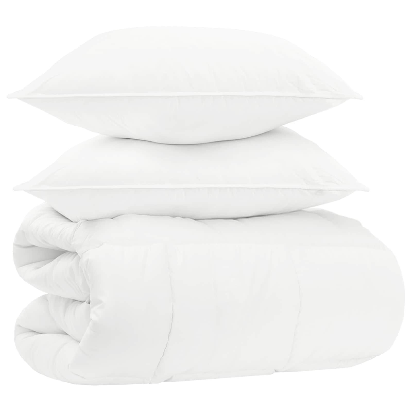 Vinter dyne sæt 3 stk. hvid bambusfiber 240 x 260 cm