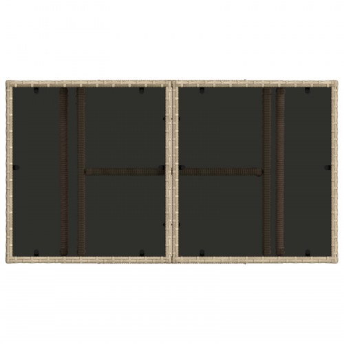 Havesofa sæt 11 stk. i beige og cremehvid polyrattan