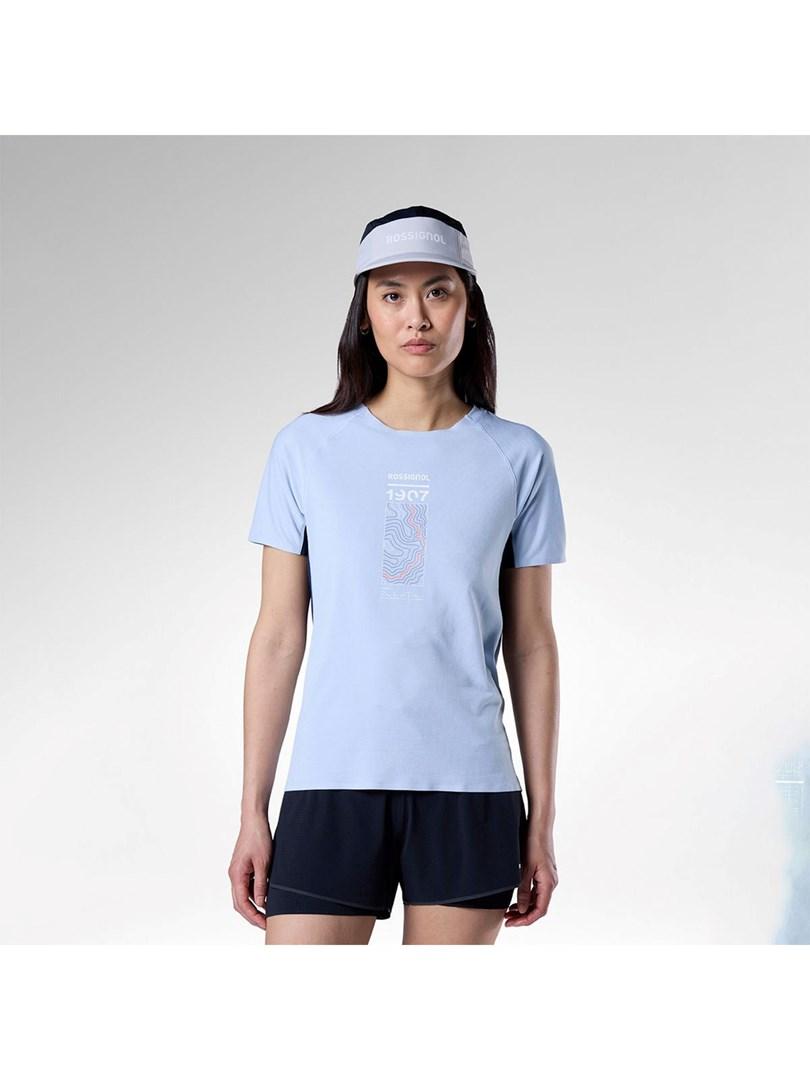 Rossignol W Sapa Ultra Tee dame T-shirt blå str. S
