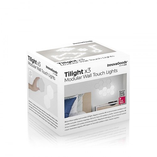 Tilight modulære magnetiske touch LED-paneler hvid 3 stk.