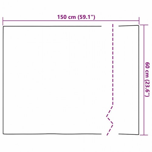 Selvklæbende spejlfilm 60 x 150 cm 2 stk. sølv PET