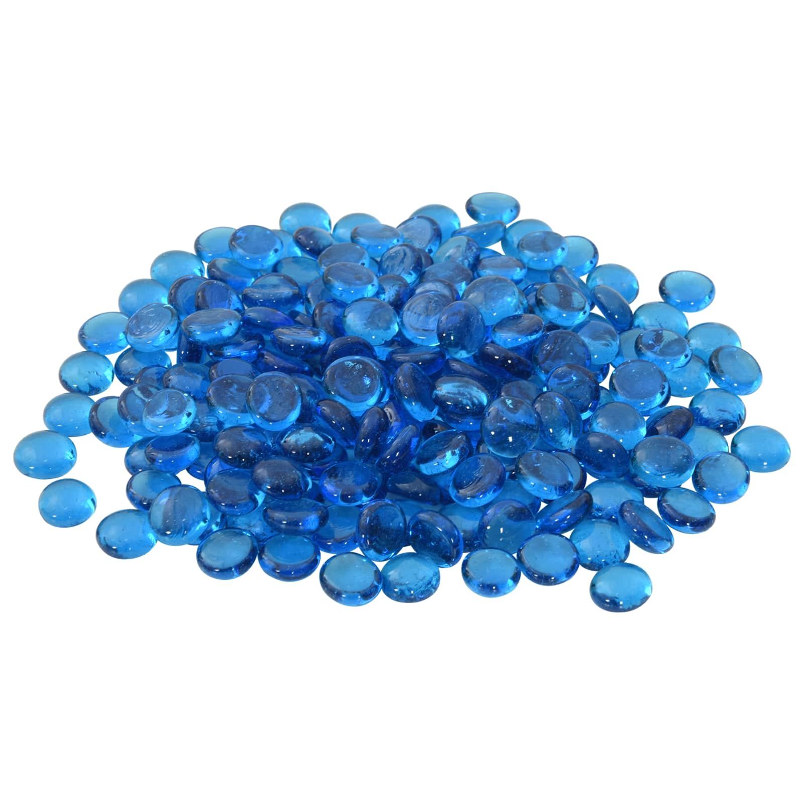 Glasnuggets 17-19 mm himmelblå glas 1 kg