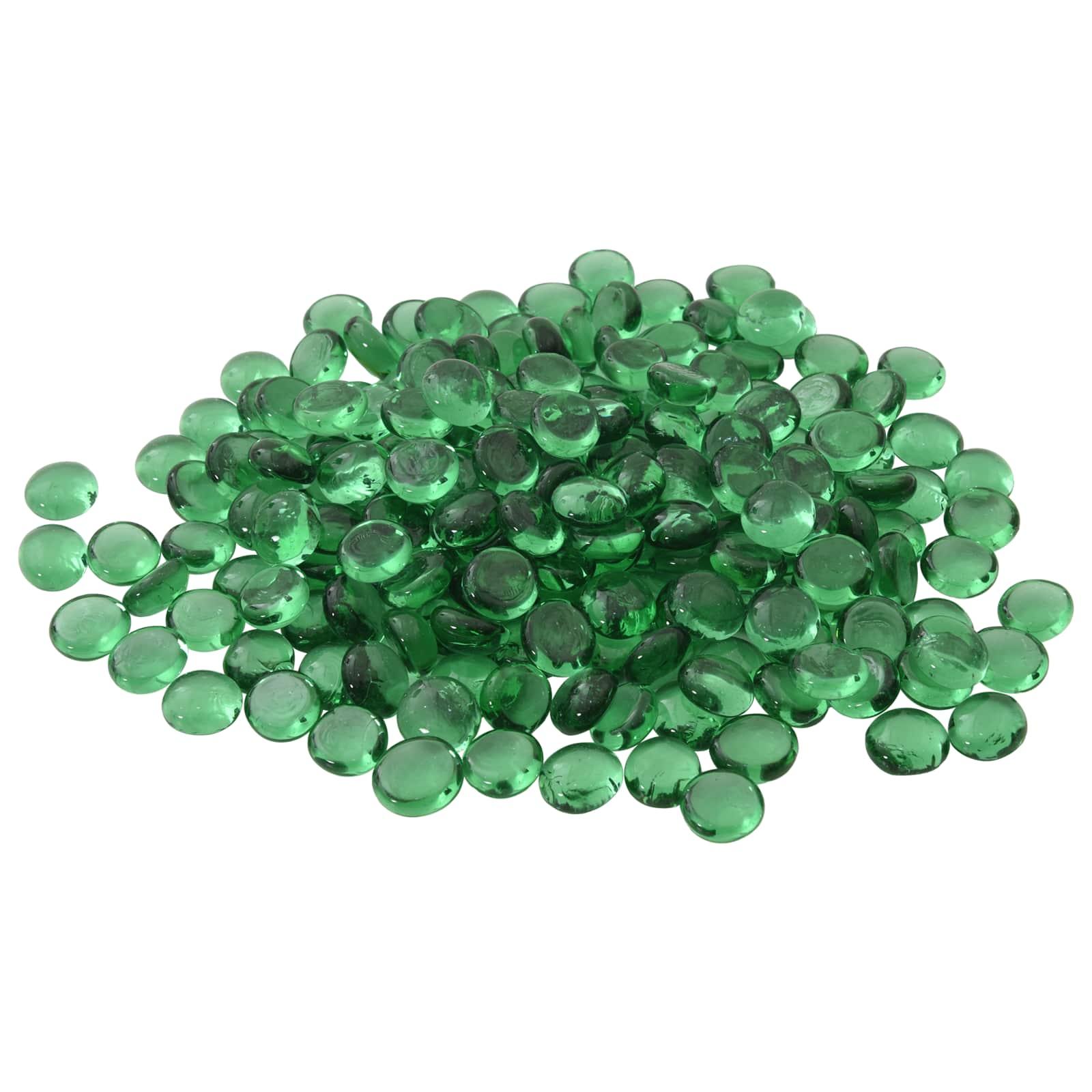 Glasnuggets 17-19 mm grøn glas 1 kg