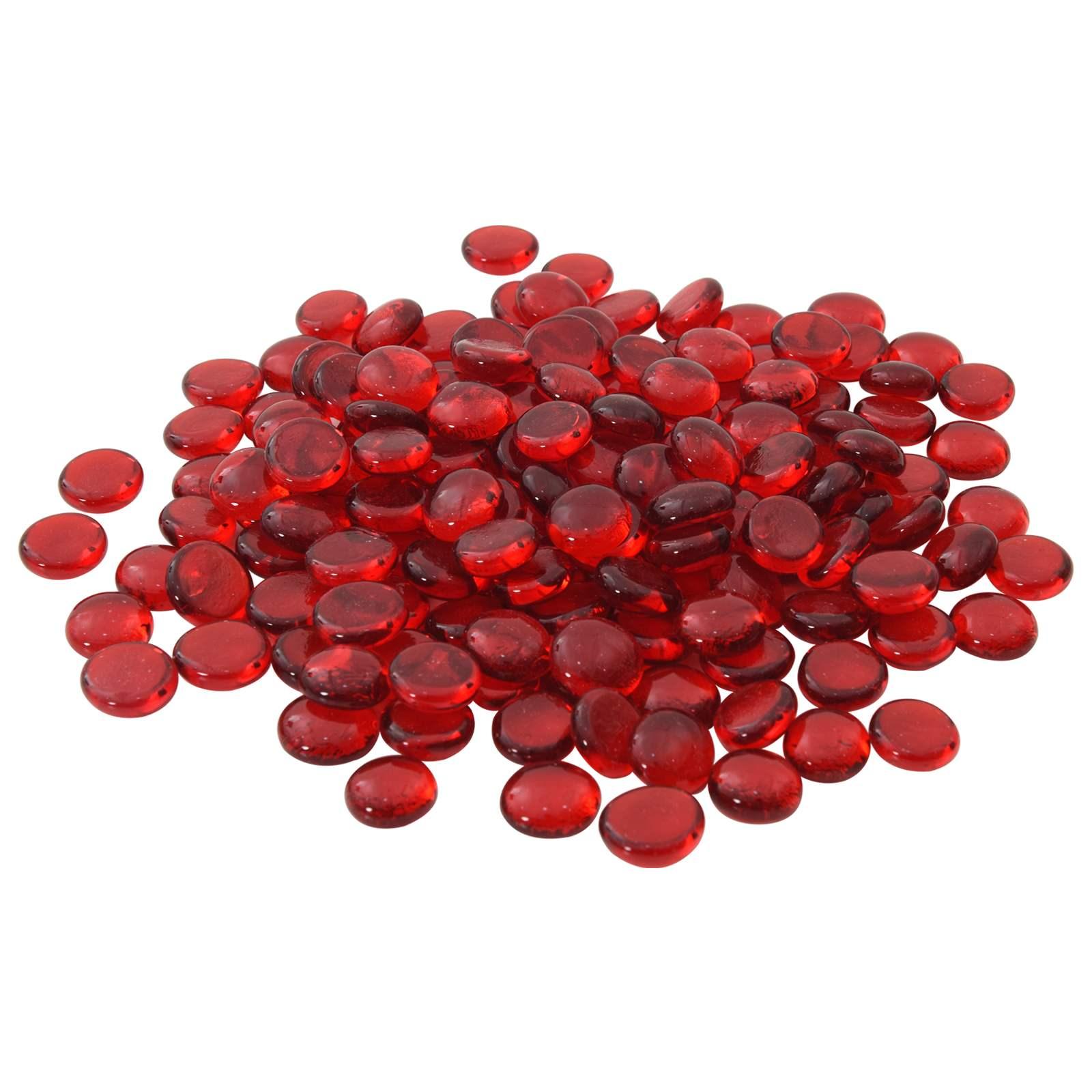 Glasnuggets 17-19 mm skarlagenrød glas 10 kg